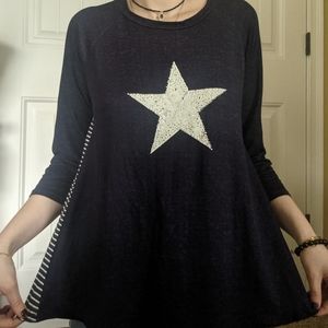 y2k NWT ND Star Shirt